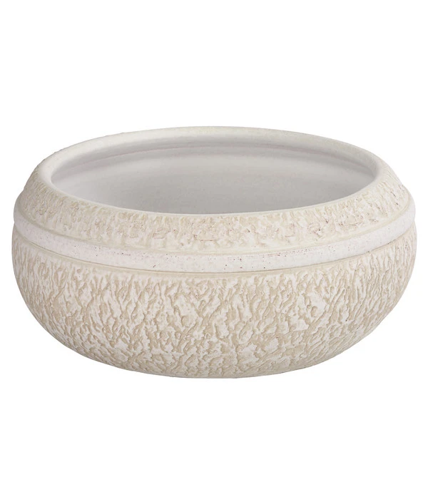 Dehner Keramik-Schale Rustika, Bauchig, Creme 3 Dehner Keramik-Schale Rustika, Bauchig, Creme