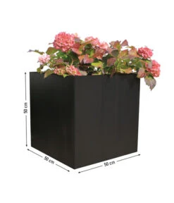 Palatino Metall-Pflanzgefäß Nora, Anthrazit, Ca. B50/H50/T50 Cm -Biohort || LECHUZA Verkaufsgeschäft 2015287 WE BG 001 PalatinoPflanzgefaessNora50anthrazit