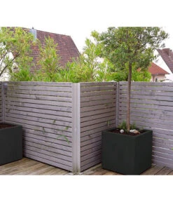 Palatino Metall-Pflanzgefäß Nora, Anthrazit, Ca. B50/H50/T50 Cm -Biohort || LECHUZA Verkaufsgeschäft 2015287 WE MO 001 PalatinoPflanzkastenNora50Anthrazit