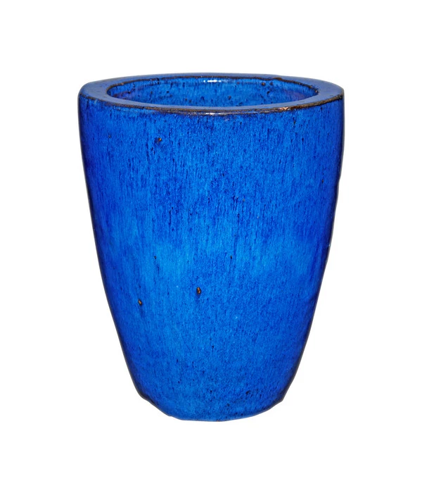 Keramik-Topf Delphi, Rund, Blau Glasiert 3 Keramik-Topf Delphi, Rund, Blau Glasiert