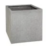 Dehner Polystone-Topf Sydney, Quadratisch, Grau