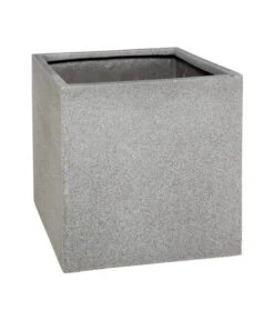 Dehner Polystone-Topf Sydney, Quadratisch, Grau