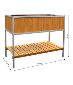 Habau Hochbeet Mit Aluminiumrahmen, Ca. B115/H89/T53,5 Cm -Biohort || LECHUZA Verkaufsgeschäft 4031183 WE BG 001 HochbeetAlu