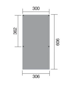 Weka Y-Einzelcarport 612 Ohne Dacheindeckung, Ca. B306/H250/T606 Cm -Biohort || LECHUZA Verkaufsgeschäft 4308730 WE DE 002 WekaY Einzelcarport612CarportAbstellplatzAutounterstandUnterstandSchutzdach