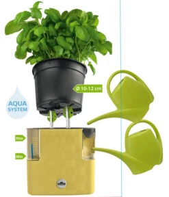 Dehner Kunststoff-Topf Mona, Eckig, Ca. B14/H14/T14 Cm -Biohort || LECHUZA Verkaufsgeschäft 4320750 PR FS 001 KunststoffTopfMonaGiessen