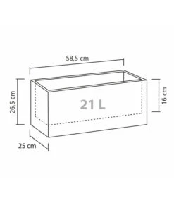 Scheurich Kunststoff-Kasten C-Cube Long, Rechteckig -Biohort || LECHUZA Verkaufsgeschäft 4496873 WE BG 001 ScheurichTopfCCubeLong