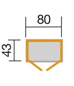Weka Balkon- Und Terrassenschrank 195 A, Ca. B80/H180/T43 Cm -Biohort || LECHUZA Verkaufsgeschäft 5340518 WE DE 001 WekaTerrassenschrank