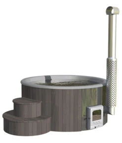 Wolff Finnhaus Badebottich Grauer Einsatz, Ca. Ø200/H100 Cm