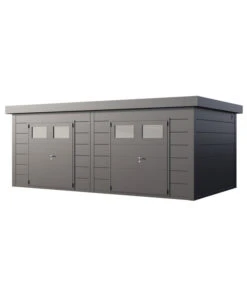 Wolff Finnhaus Gerätehaus Eleganto Twin Plus 6436, Ca. B672/H260/T388 Cm