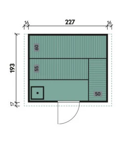 Wolff Finnhaus Innensauna Basic Nikos, Ca. B259/H205/T210 Cm -Biohort || LECHUZA Verkaufsgeschäft 6618755 WE BG 001 FinnhausInnensaunaBasicNikos