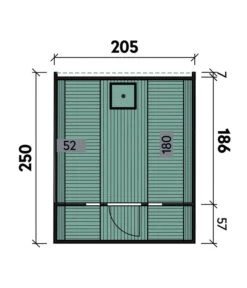 Wolff Finnhaus Saunafass Basic 250 Montiert, Ca. B205/H210/T250 -Biohort || LECHUZA Verkaufsgeschäft 6619043 WE DE 001 FinnhausSaunafass