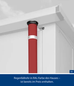 Hörmann Berry-Gerätehaus Classic-S Typ 1, Ca. B258,8/H216/T121,3 Cm -Biohort || LECHUZA Verkaufsgeschäft 6668297 WE DE 003 HoermannMetallgeraetehaus