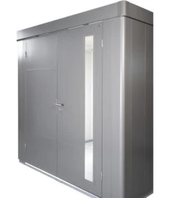 Biohort Gerätehaus Neo 1D, Quarzgrau/silber -Biohort || LECHUZA Verkaufsgeschäft 6885255 WE DE 005 BiohortGeraetehausNeo 1