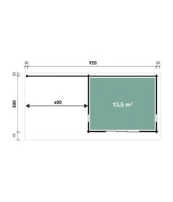 Wolff Finnhaus Gartenhaus Trondheim 70-D, Inkl. Lounge 400 Links, Ca. B960/H256/T390 Cm -Biohort || LECHUZA Verkaufsgeschäft 6931679 WE DE 001 FinnhausTR70D