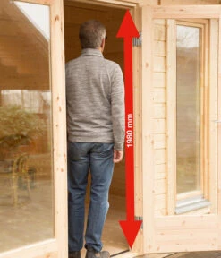 Wolff Finnhaus Gartenhaus Trondheim 70-D, Inkl. Lounge 400 Links, Ca. B960/H256/T390 Cm -Biohort || LECHUZA Verkaufsgeschäft 6931679 WE DE 009 FinnhausTR70D