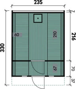 Wolff Finnhaus Saunafass 330 De Luxe Montiert, Ca. B235/H242/T330 Cm -Biohort || LECHUZA Verkaufsgeschäft 6933980 WE DE 001 FinnhausSaunafass330