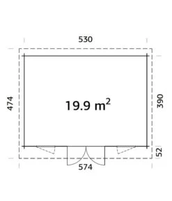 Palmako Gartenhaus Bret, Ca. B574/H249/T474 Cm 7 Palmako Gartenhaus Bret, Ca. B574/H249/T474 Cm -Biohort || LECHUZA Verkaufsgeschäft 6976294 WE BG 001 BBHBretNatur