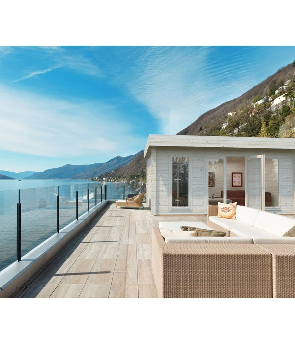 Palmako Gartenhaus Bret, Ca. B574/H249/T474 Cm 4 Palmako Gartenhaus Bret, Ca. B574/H249/T474 Cm – Bild 2