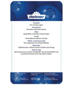 Heidelbeere 'Elliot' -Biohort || LECHUZA Verkaufsgeschäft 7665227 HeidelbeereElliot Etikett 2