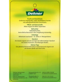 Zwetschge 'Jojo' -Biohort || LECHUZA Verkaufsgeschäft 7692635 ZwetscheJojo Etikett 2